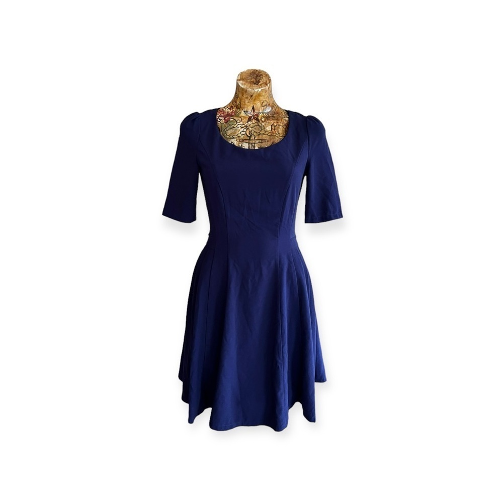 LOUCHE dress blue Belena-1 business office casual small